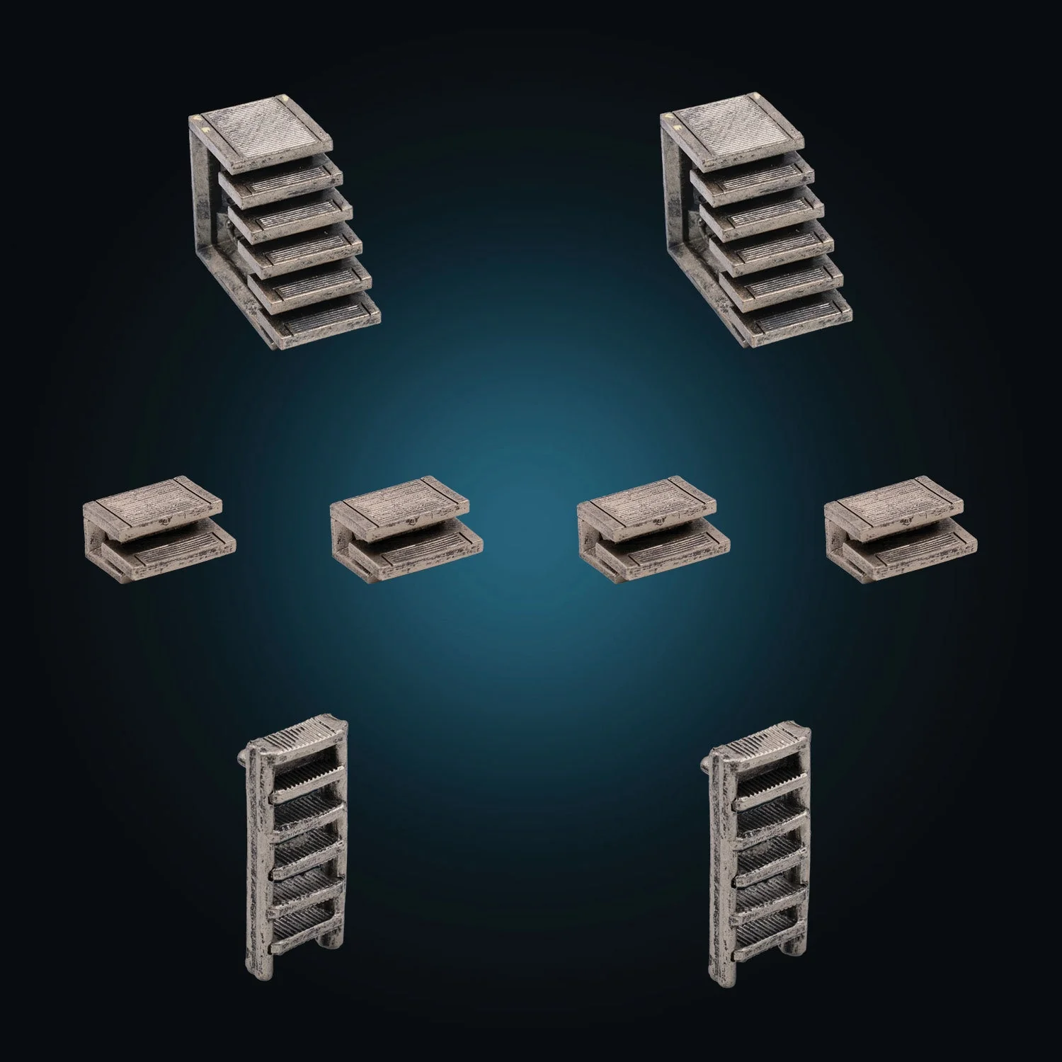 Metal Stairs Pack (Painted)