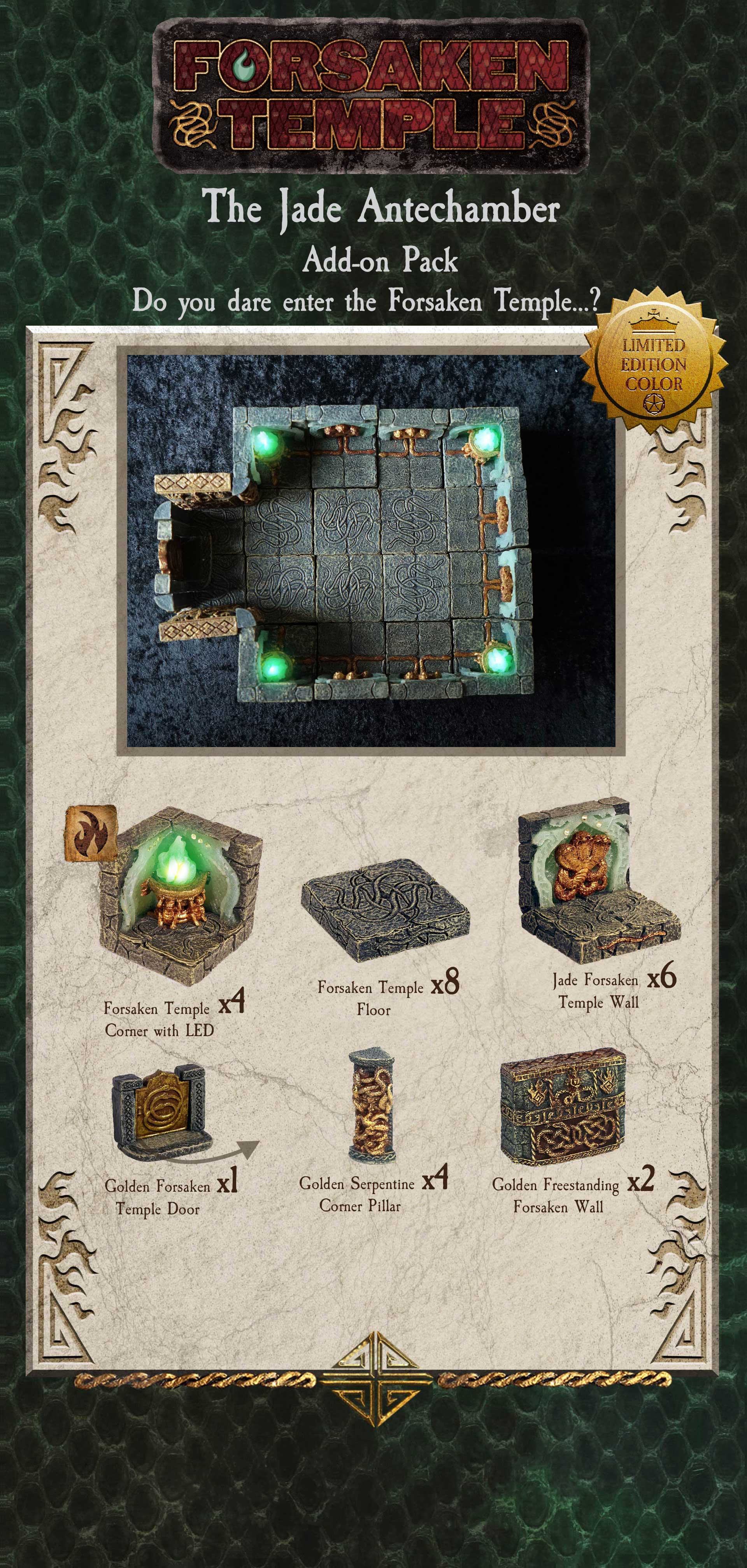 Antechamber - Jade (Painted) (Limited Edition) NO ANCHOR MAGNETS