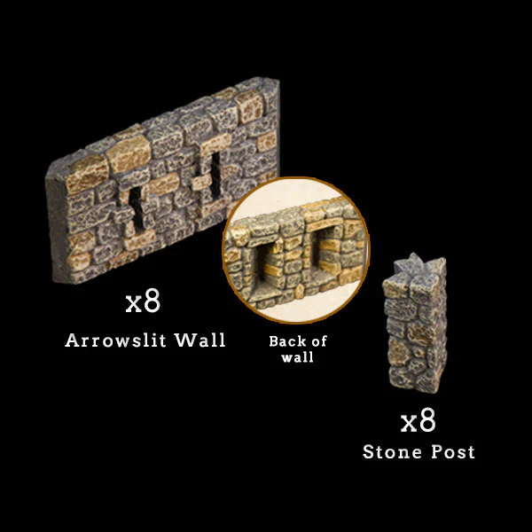Arrowslit Walls (Unpainted)