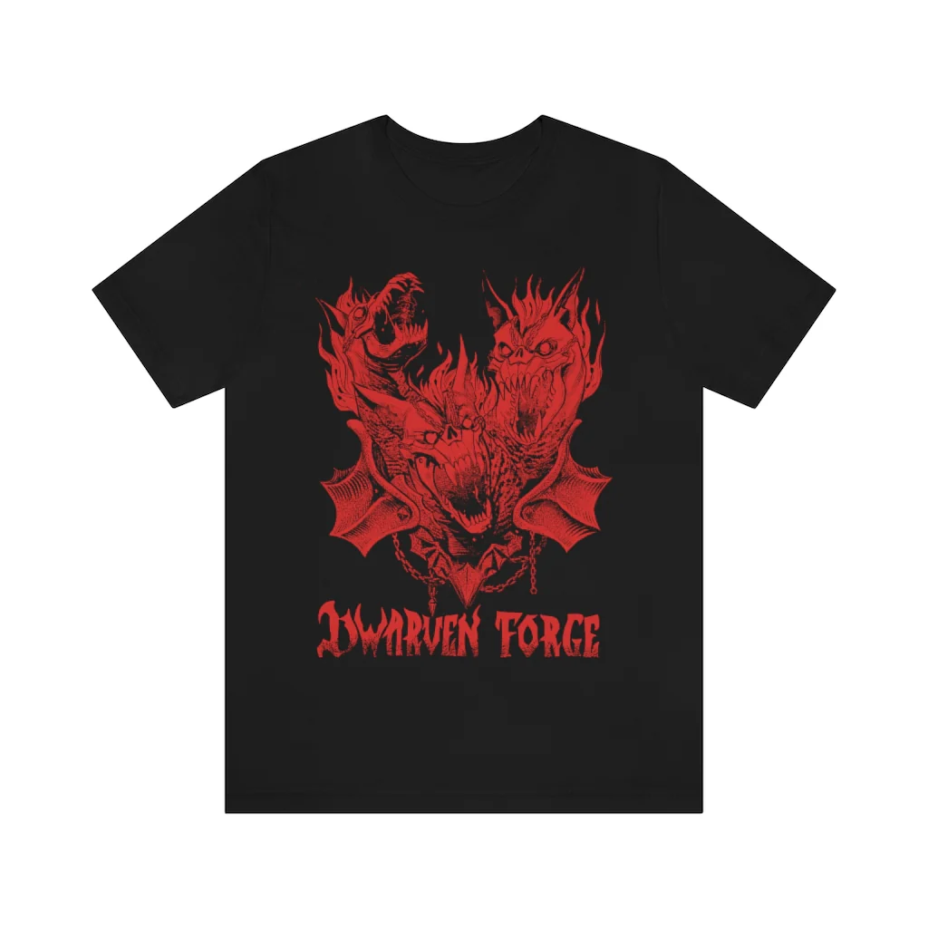Dwarven Forge T-shirt: Cerberus (SHIPS TO USA ONLY)