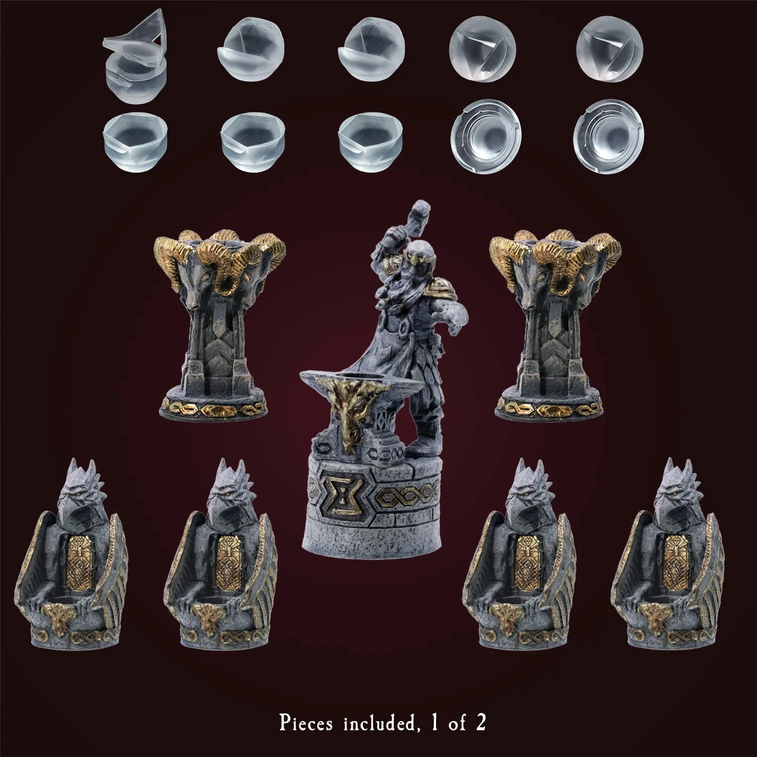 Dwarven Reliquaries - Seven-die Display - Image 3