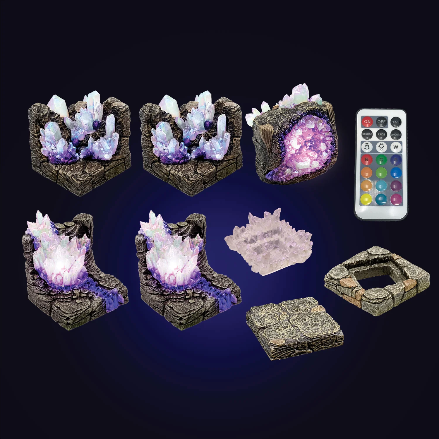 Crystal Caverns Walls and Corners (Unpainted)