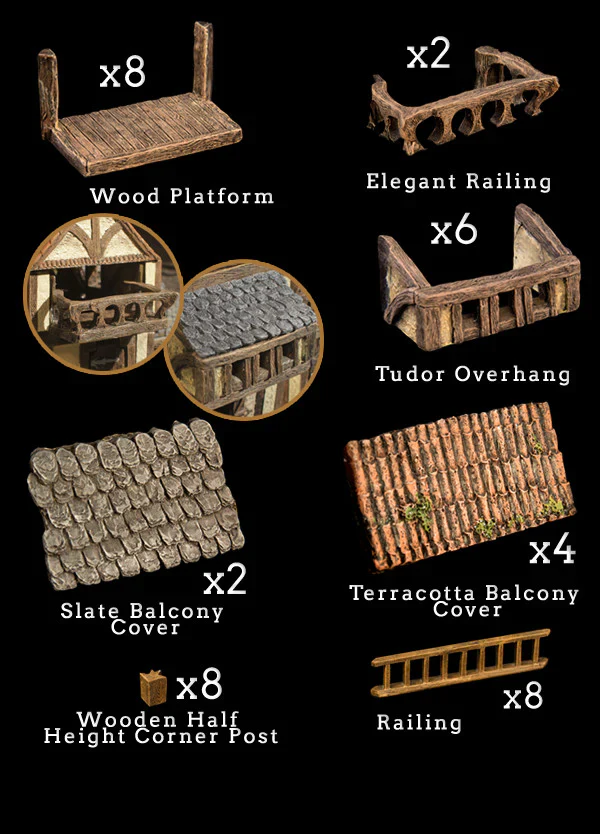 Deluxe Balconies Add On Pack (Unpainted)