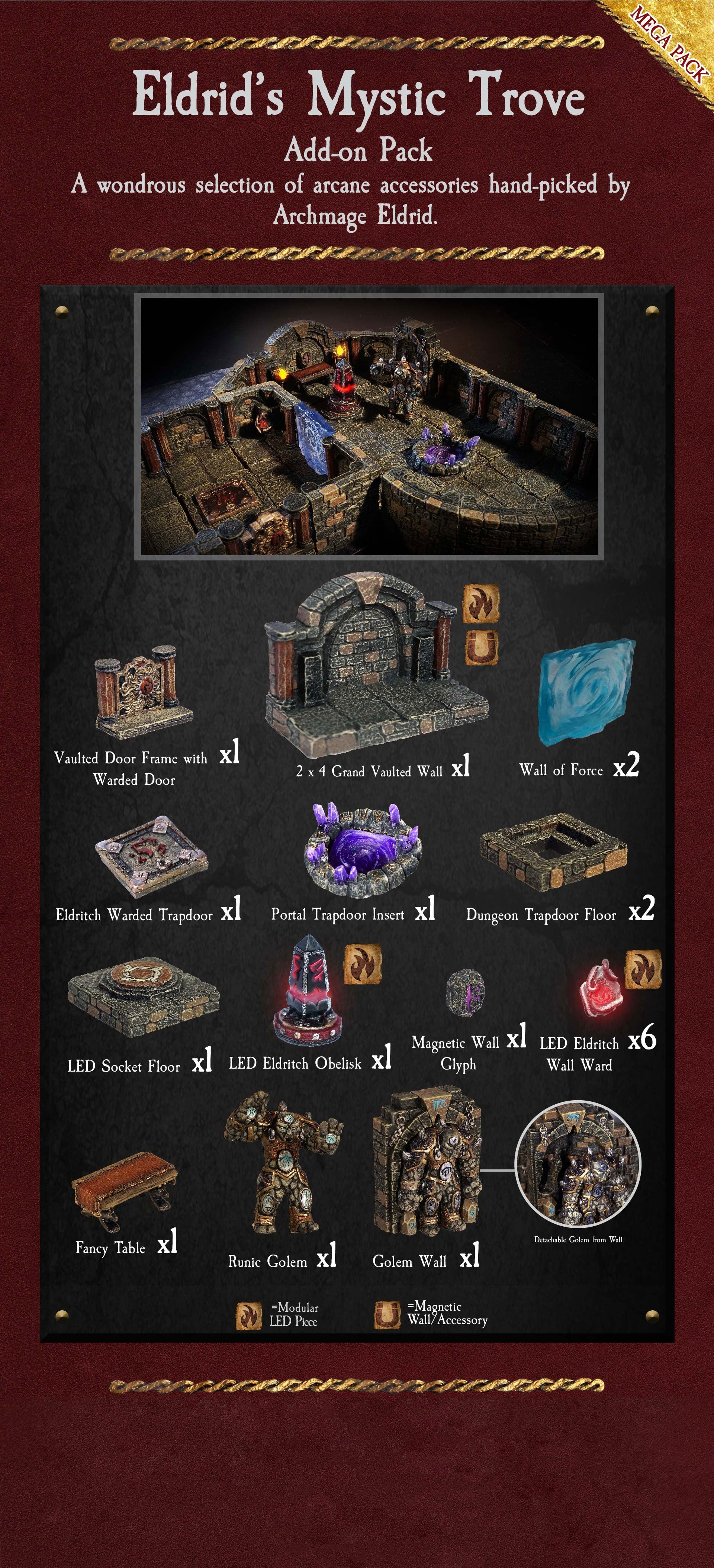 Eldrid's Mystic Trove (NO Anchor Magnets) (Unpainted)