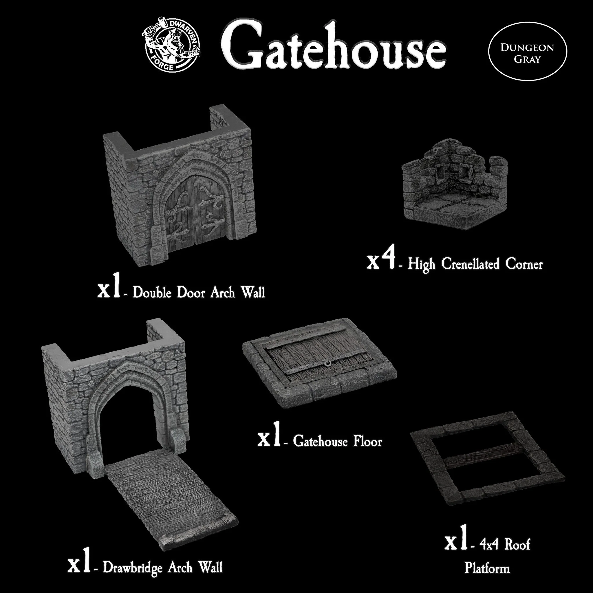 Gatehouse Set (Unpainted) - Image 2