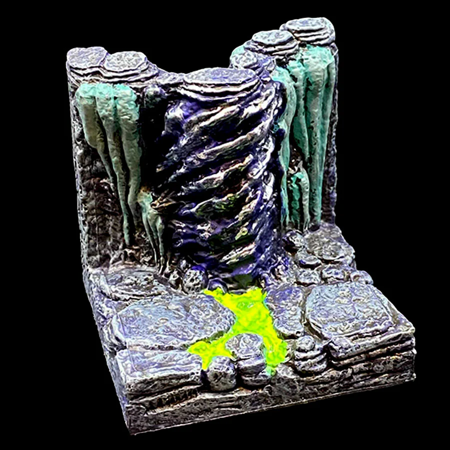 Copper Vein Wall (Straight C)- Underdoom (Painted)