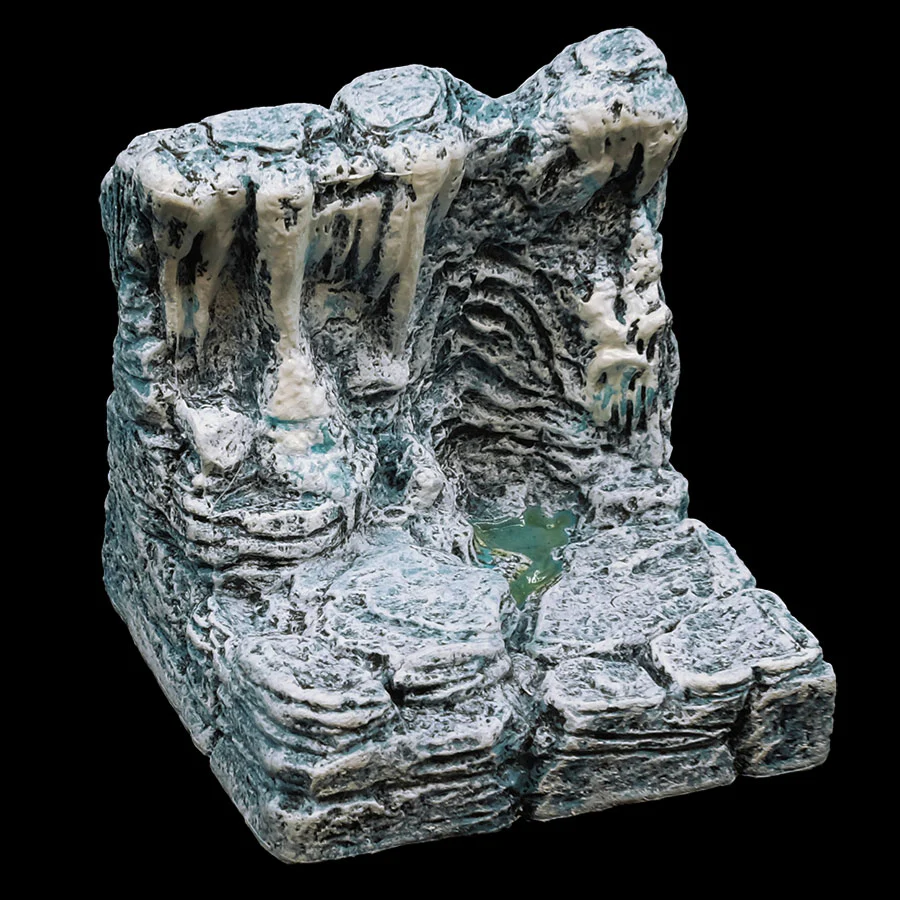 Straight Puddle Wall-ice painted (Painted)