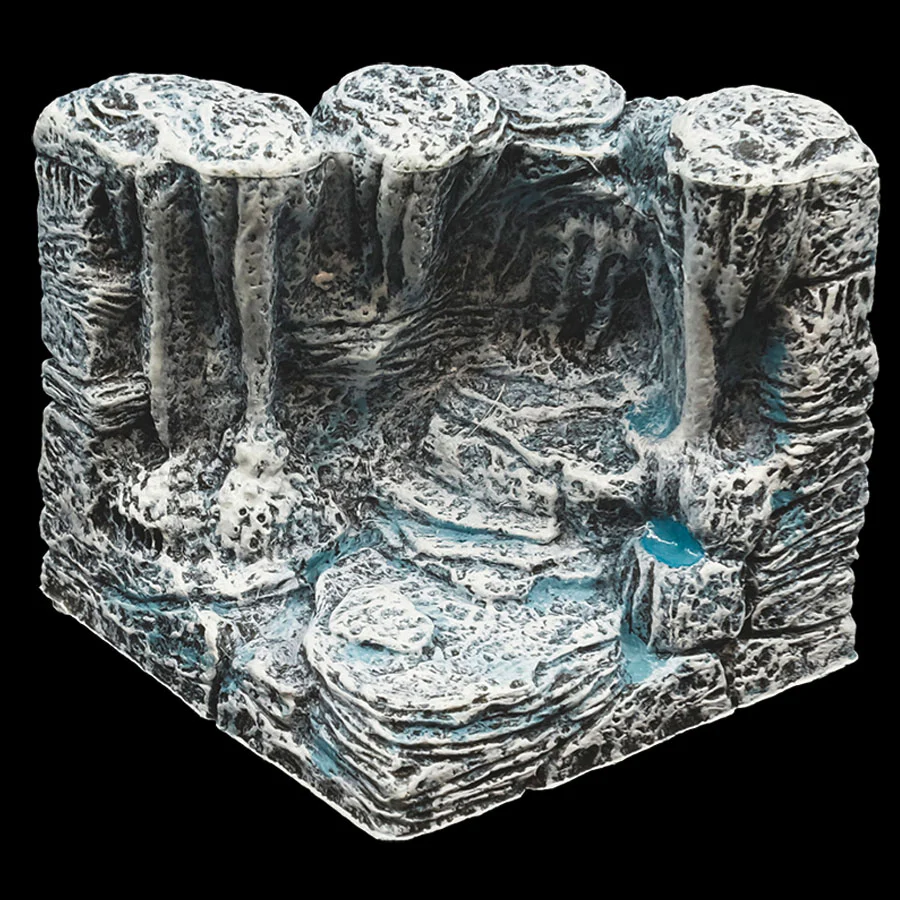 Diagonal Cavern Wall - Ice (Painted)