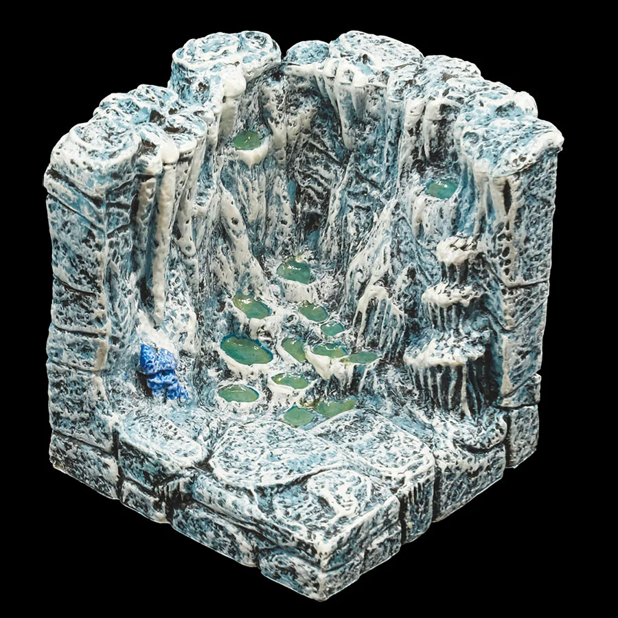 Cascading Pool Cavern Corner - Ice (Painted)