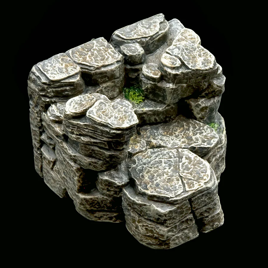 Tiered Straight Cliff (Painted)