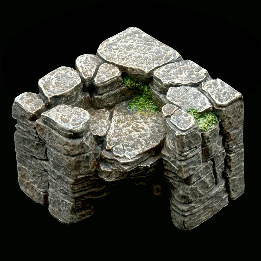 Tiered Curve Cliff (Unpainted)
