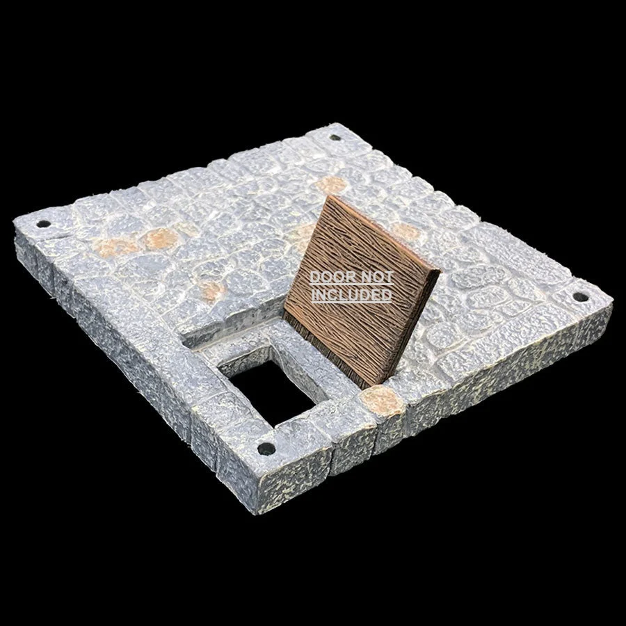 4x4 Fieldstone Trapdoor Floor (Painted) - Trapdoor Insert Not Included
