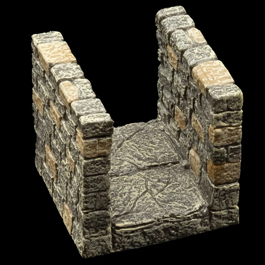 Narrow Dungeon Passage (Painted)