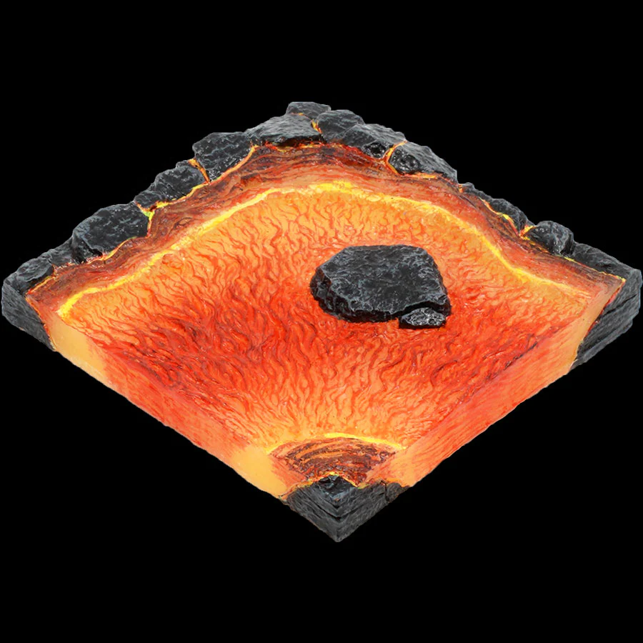 Magma River Curve (Painted)