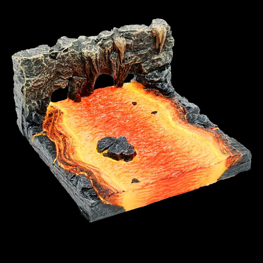 Magma River Wall End (Painted)
