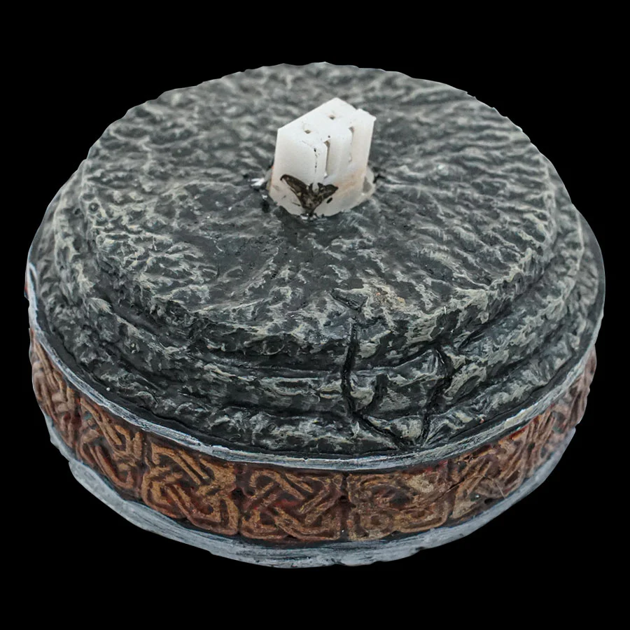 Decorative Stone Dais - LED Socket (Painted) CR2032 BATTERY NOT INCL