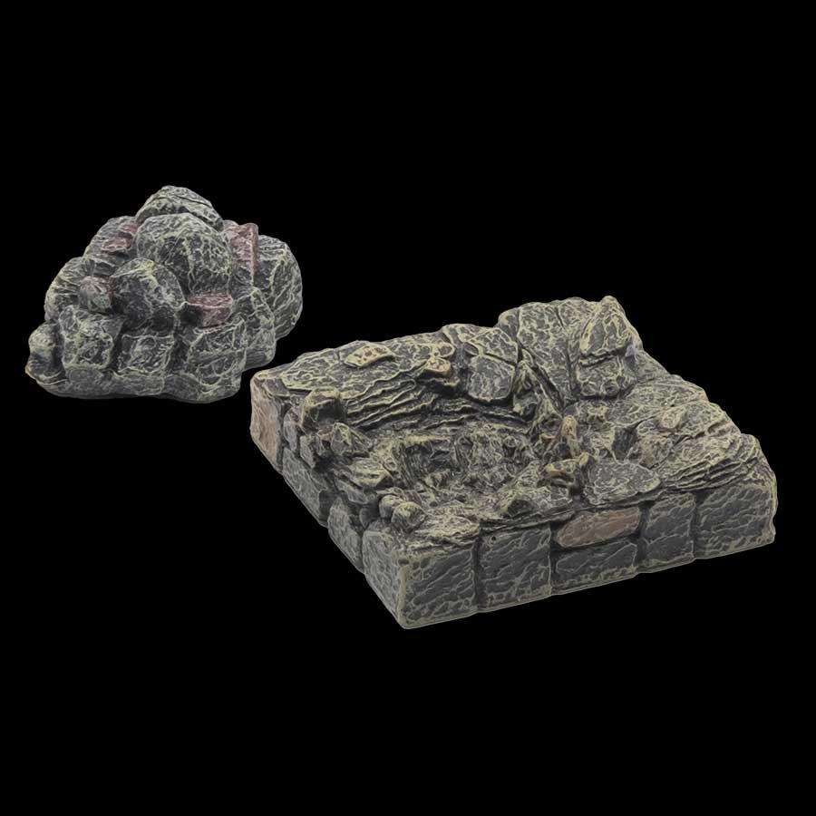 Rubble Strewn Dungeon Floor (Painted) (2 unique parts)