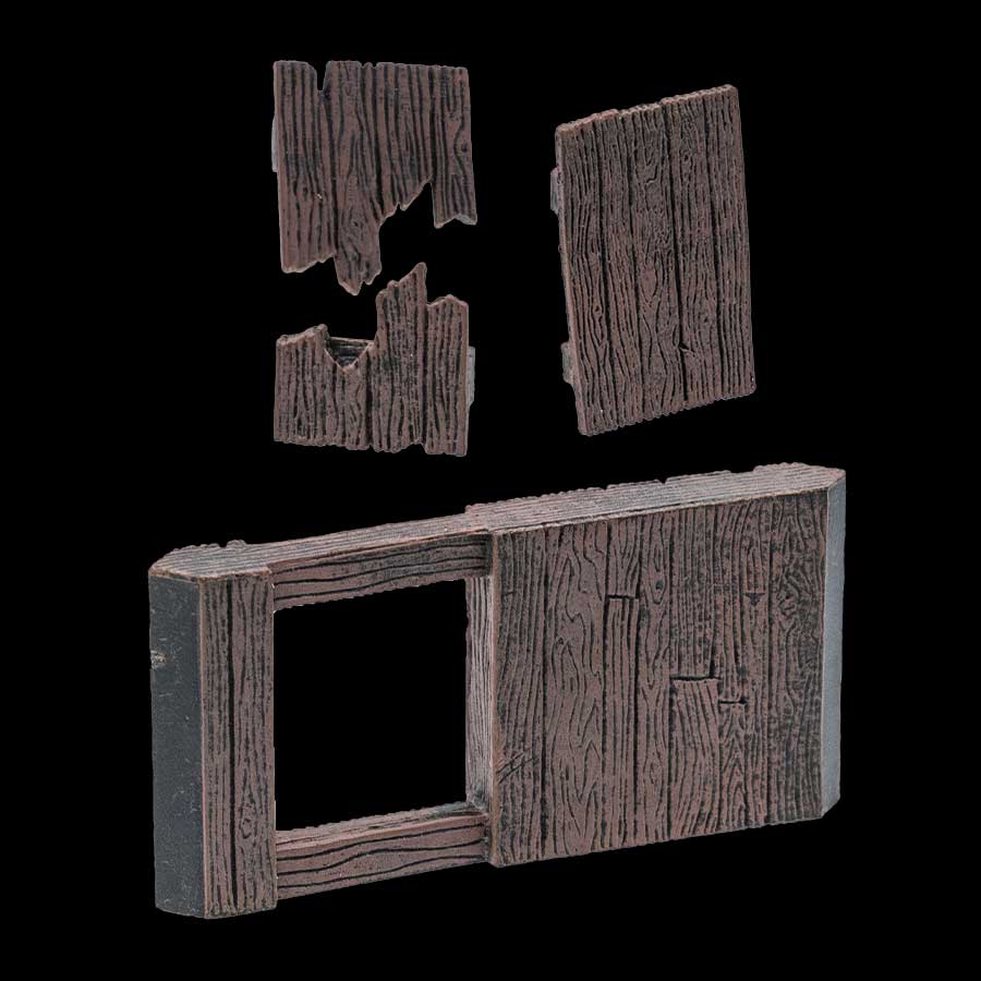 Rustic Wood Secret Door Wall (Unpainted) - Image 2