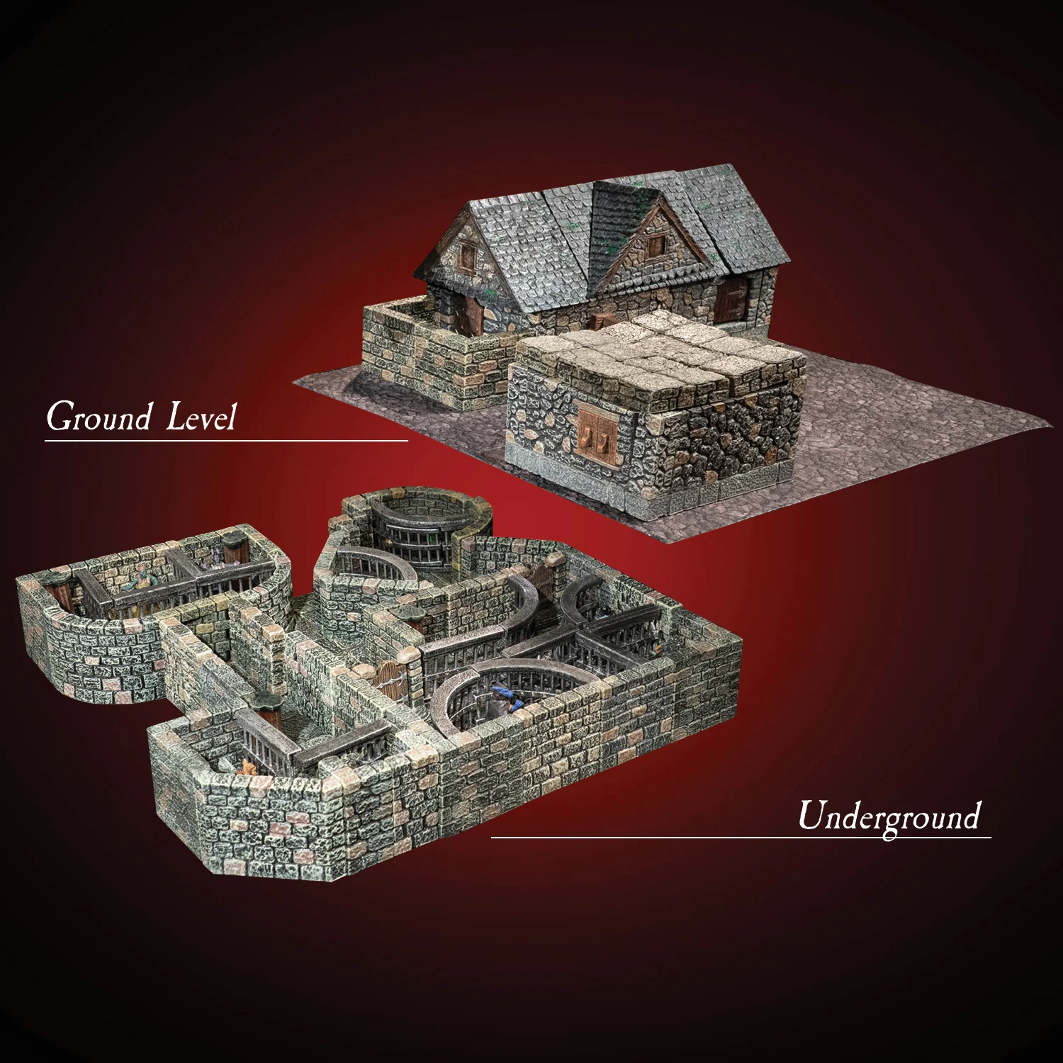 Just an Innocent Set of Houses Bundle (Painted)