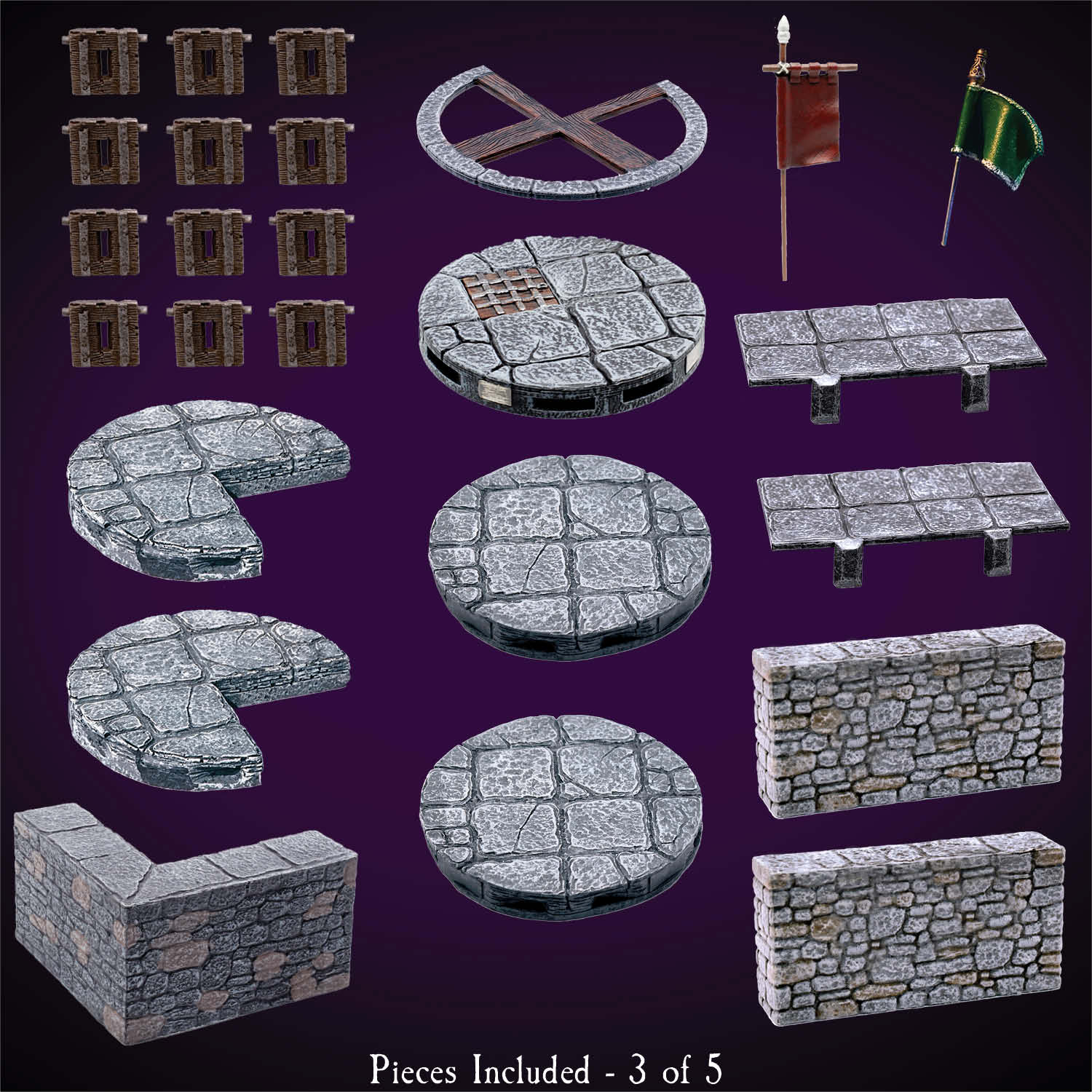 Large Corner Tower (Painted) - Image 4