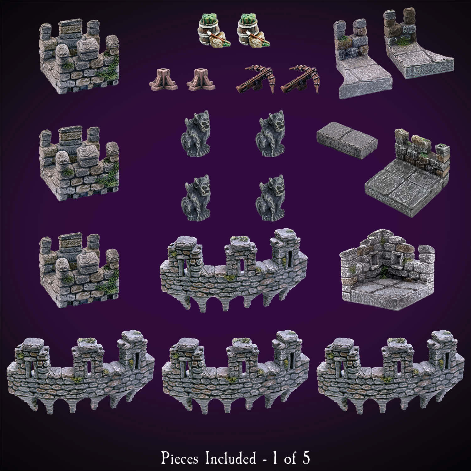 Large Corner Tower (Unpainted) - Image 2