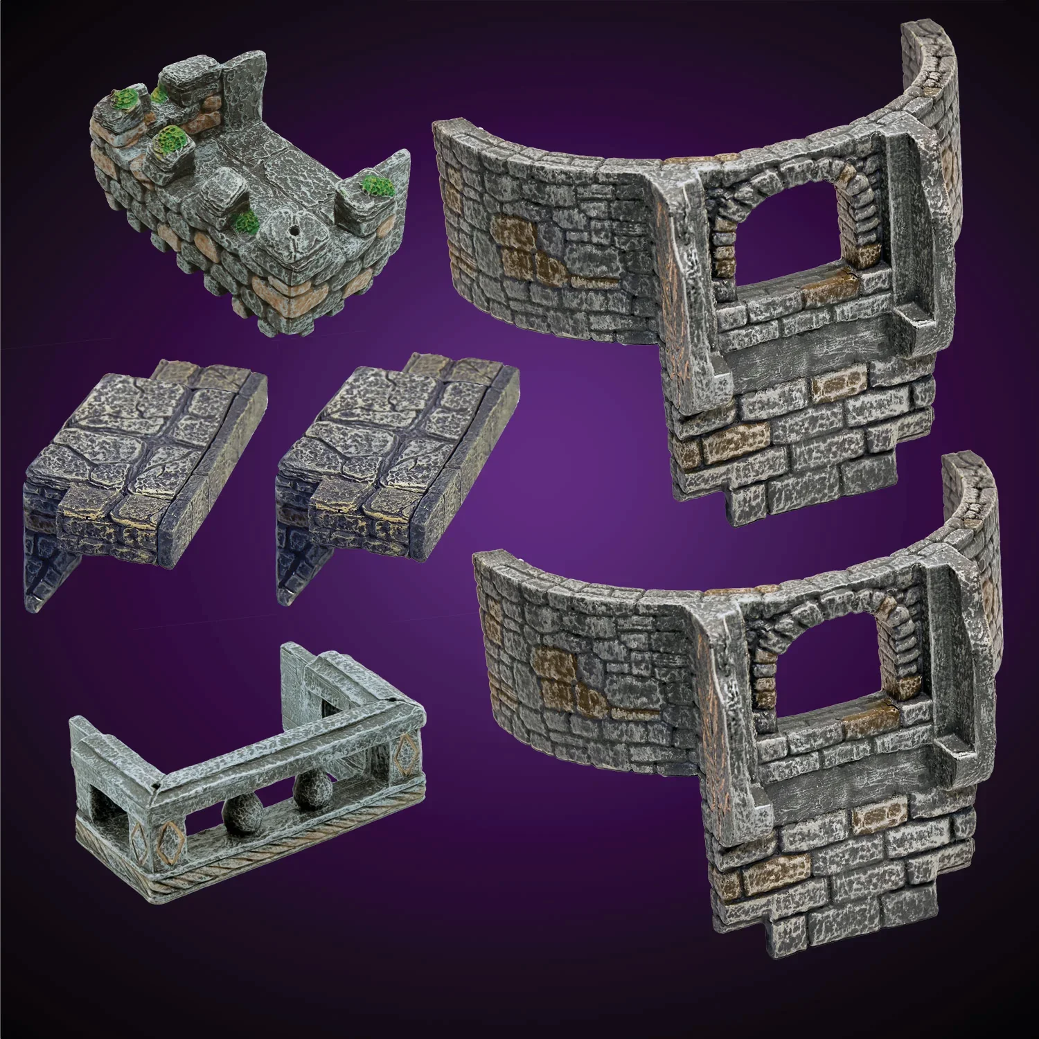 Large Tower Balcony & Bridge Base (Unpainted)