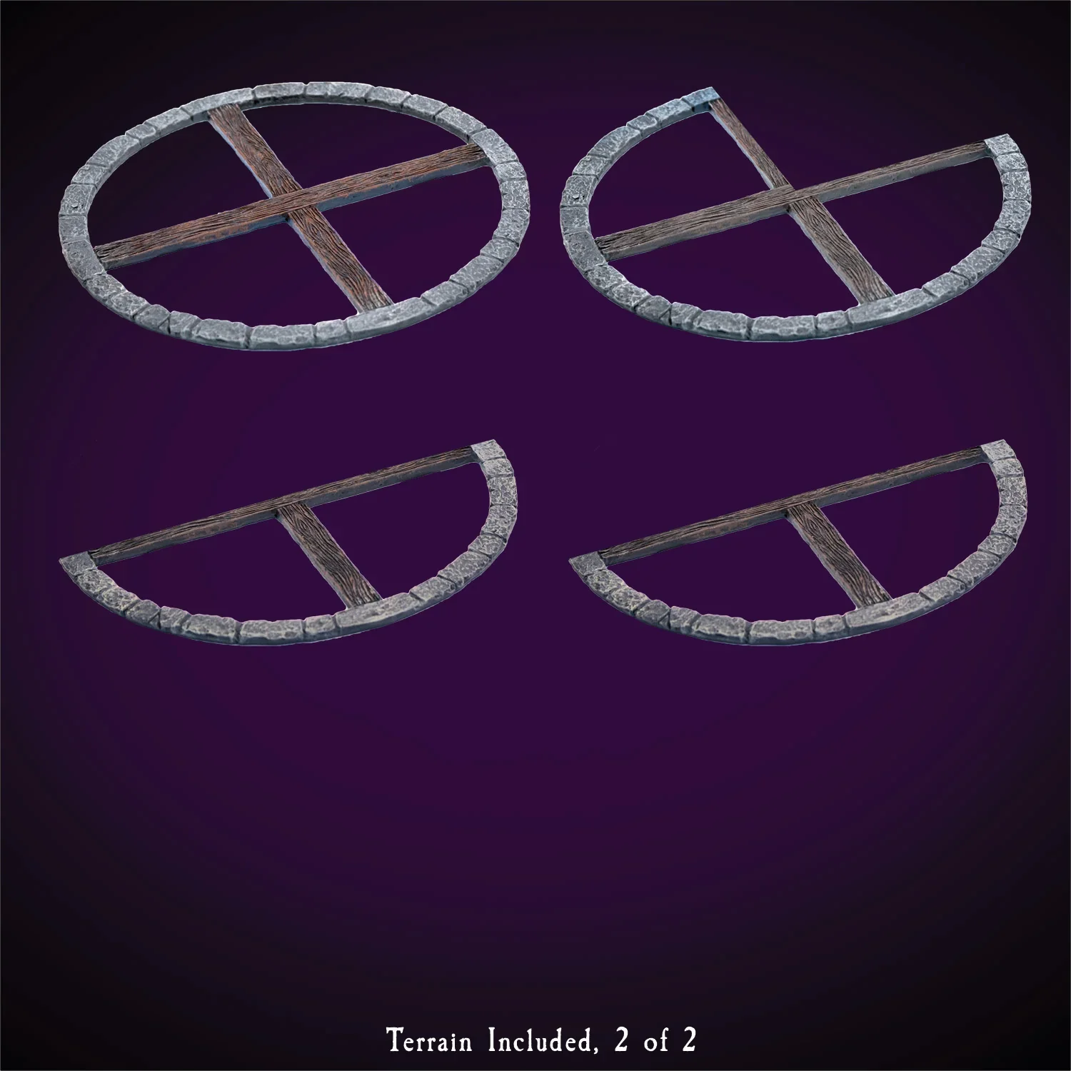 Large Tower Battlements (Unpainted) - Image 2