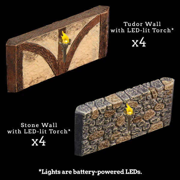LED Lighted Walls Add-On Pack (Unpainted)