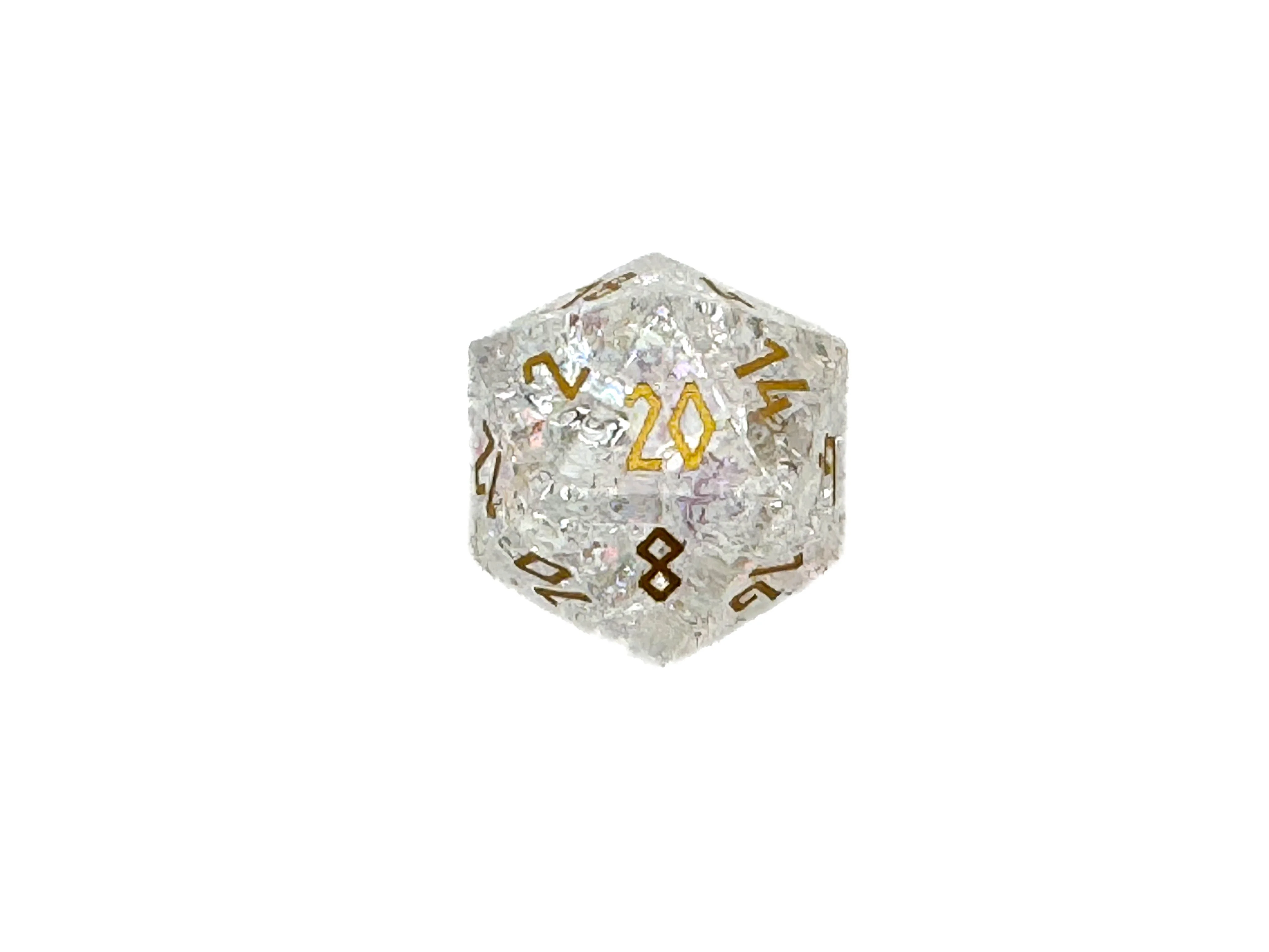 Shattered K9 Rainbow Glass - 7 Piece RPG Dice Set - Image 5