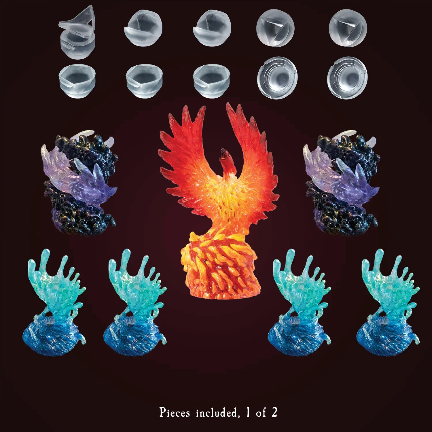 Elemental Seven-die Reliquary Array - Plain Base - Image 2
