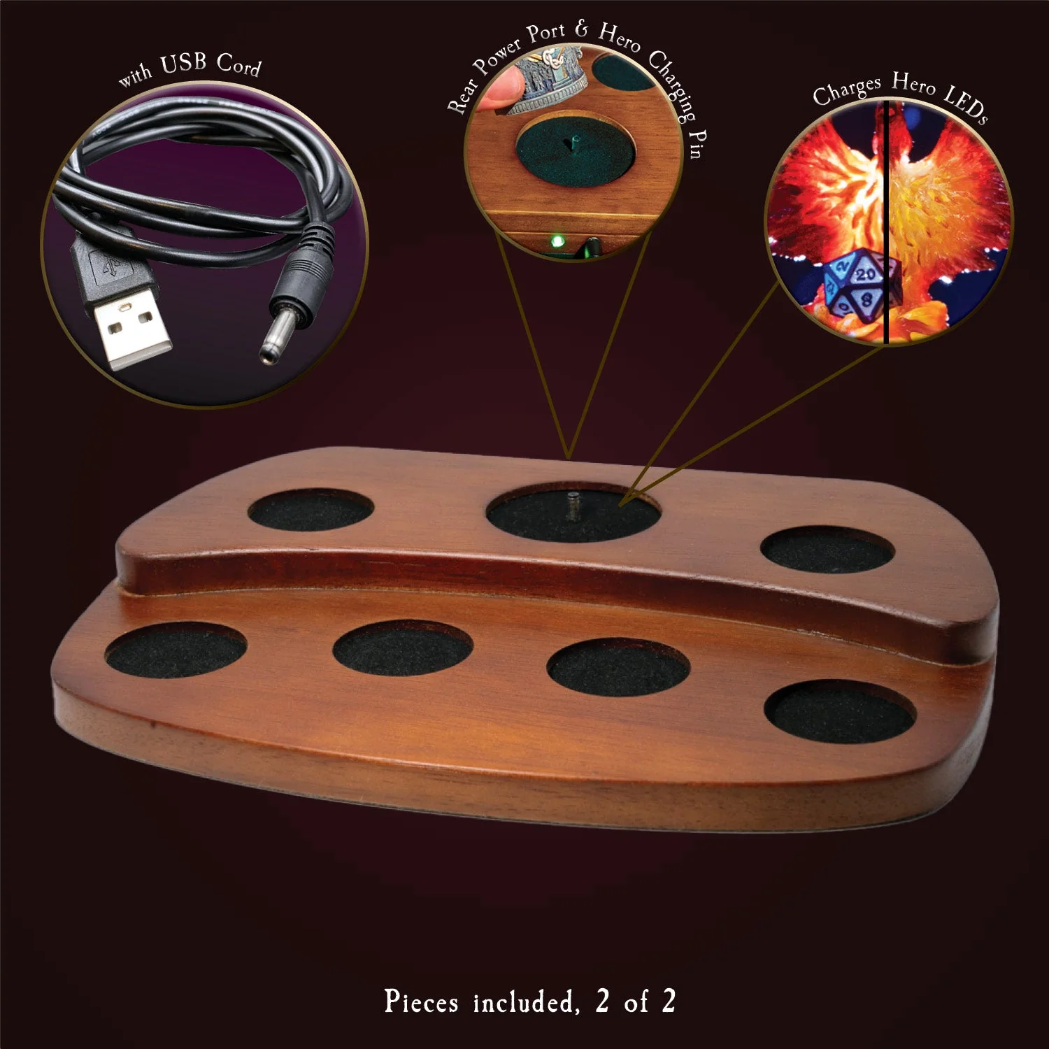 Elemental Seven-die Reliquary Array - Plain Base - Image 3