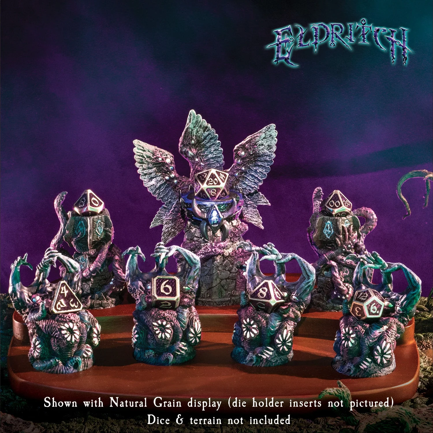 Eldritch Seven-die Reliquary Array - Plain Base