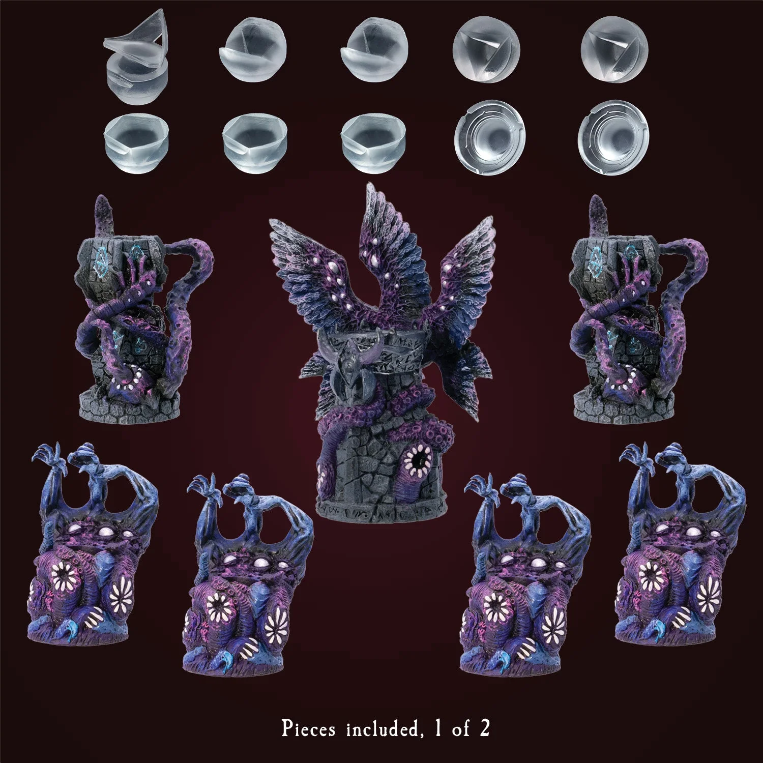 Eldritch Seven-die Reliquary Array - Plain Base - Image 2