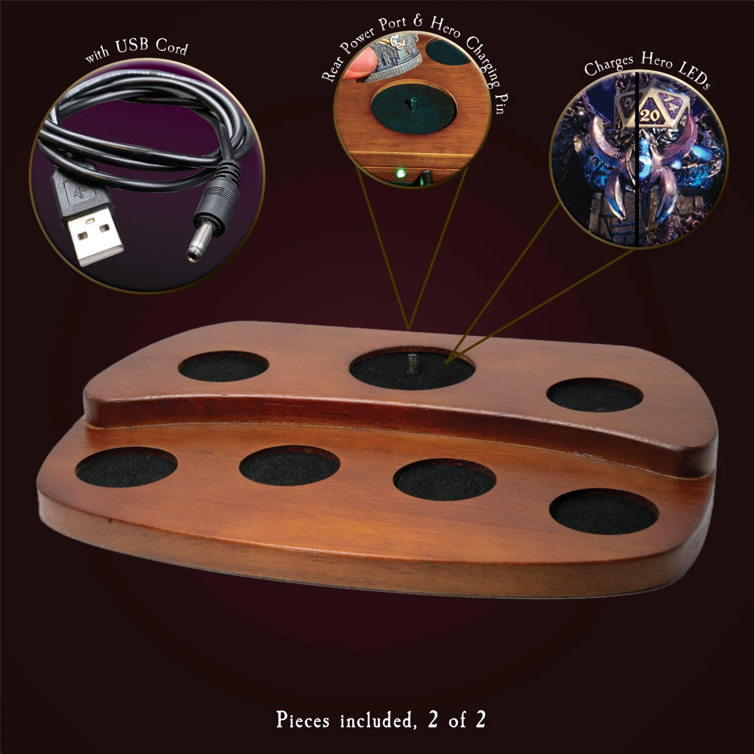 Eldritch Seven-die Reliquary Array - Plain Base - Image 3