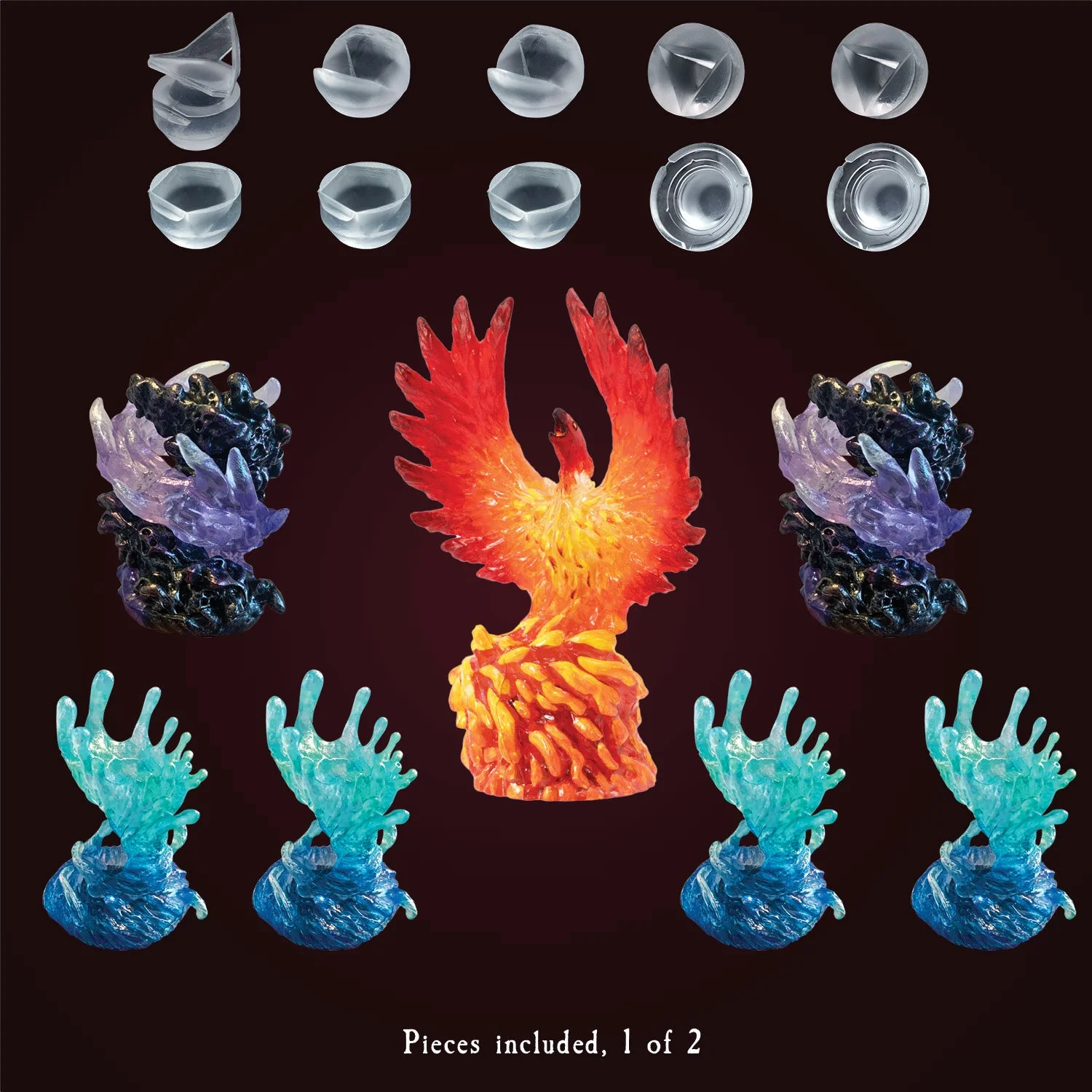 Elemental Reliquaries - Seven-die Display - Image 2