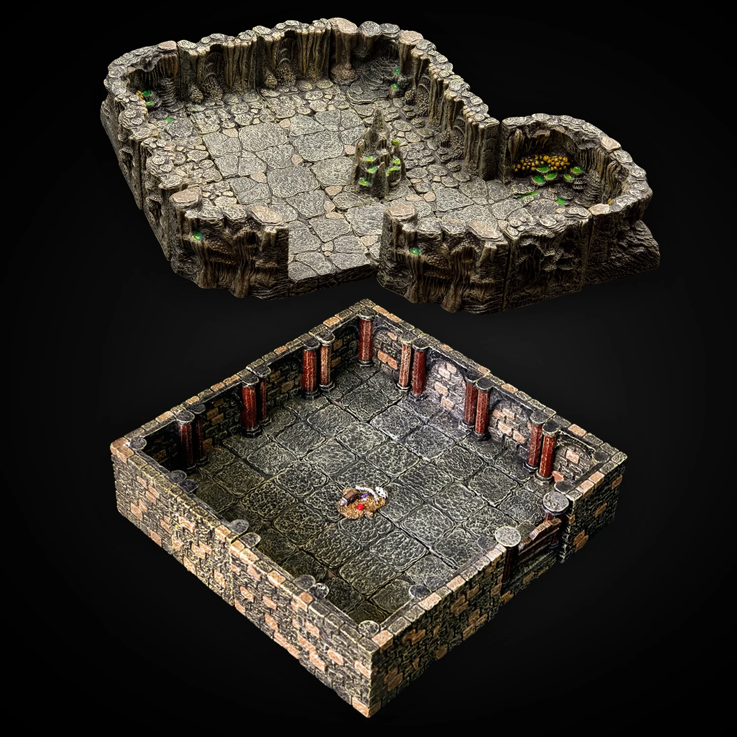 Dungeon + Cavern Starter Bundle (Painted)