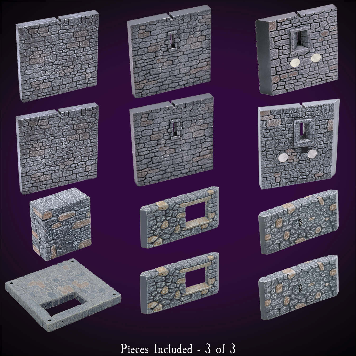 Square Corner Tower (Painted) - Image 4