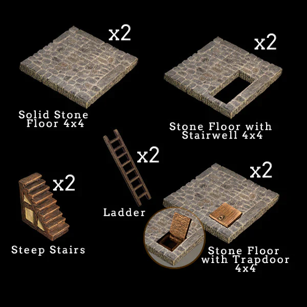 Stone Floor Add-On Pack (Unpainted)