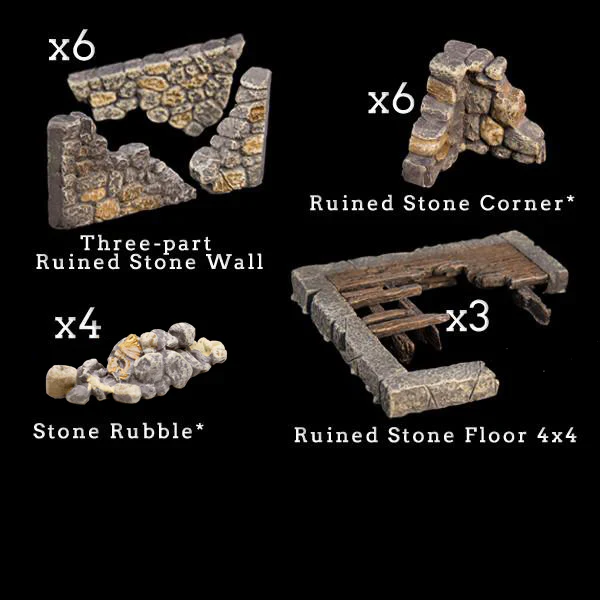 Stone Ruins Add-On Pack (Unpainted)