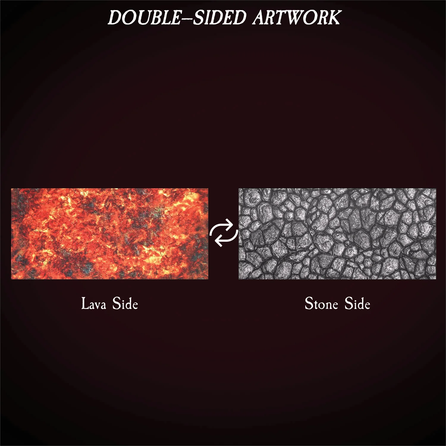 Terrain Trays 3-Pack 8"x4": Rough Stone/Lava - Image 4