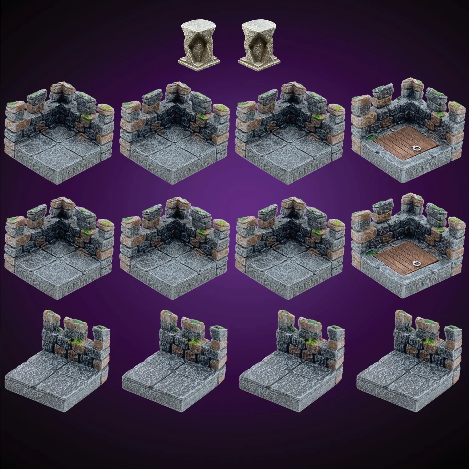 Rooftop Crenellation Pack (Unpainted)