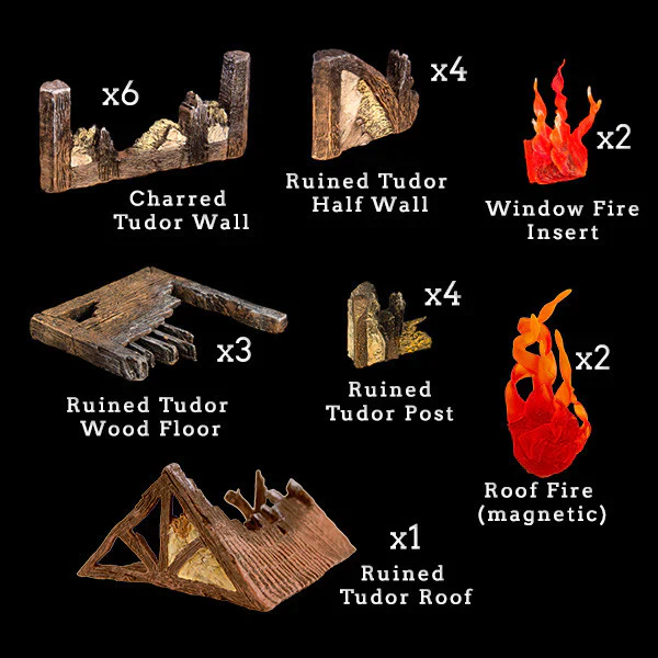 Tudor Ruins Add-On Pack (Unpainted)