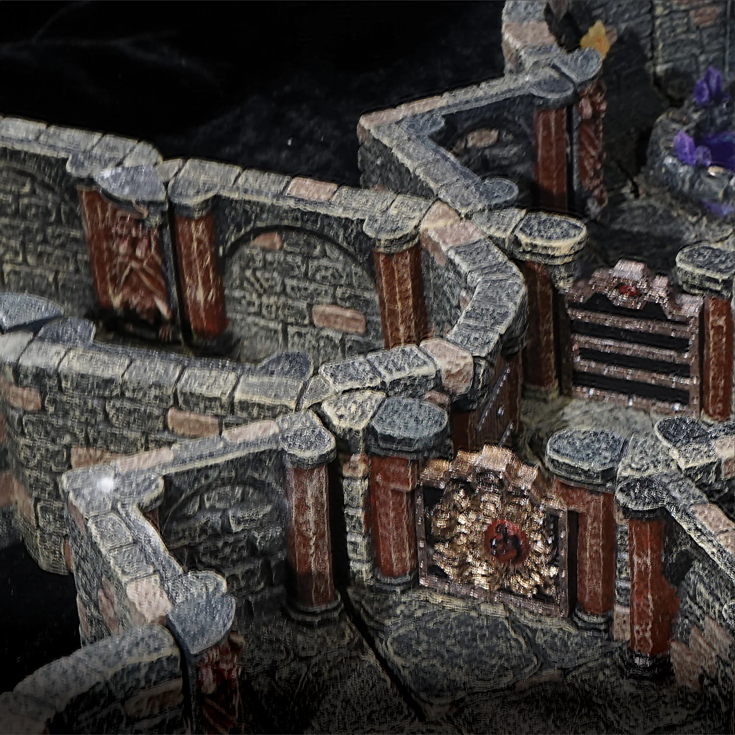 Vaulted Diagonal Walls (Painted), NO ANCHOR MAGNETS - Image 3