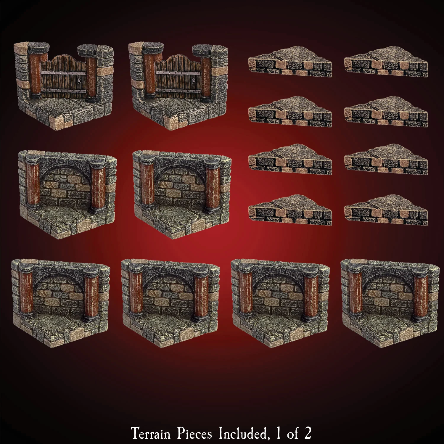 Vaulted Diagonal Walls (Unpainted)