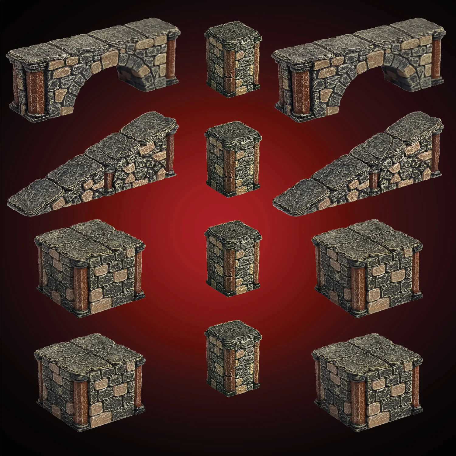 Vaulted Dungeon Elevation (Painted)