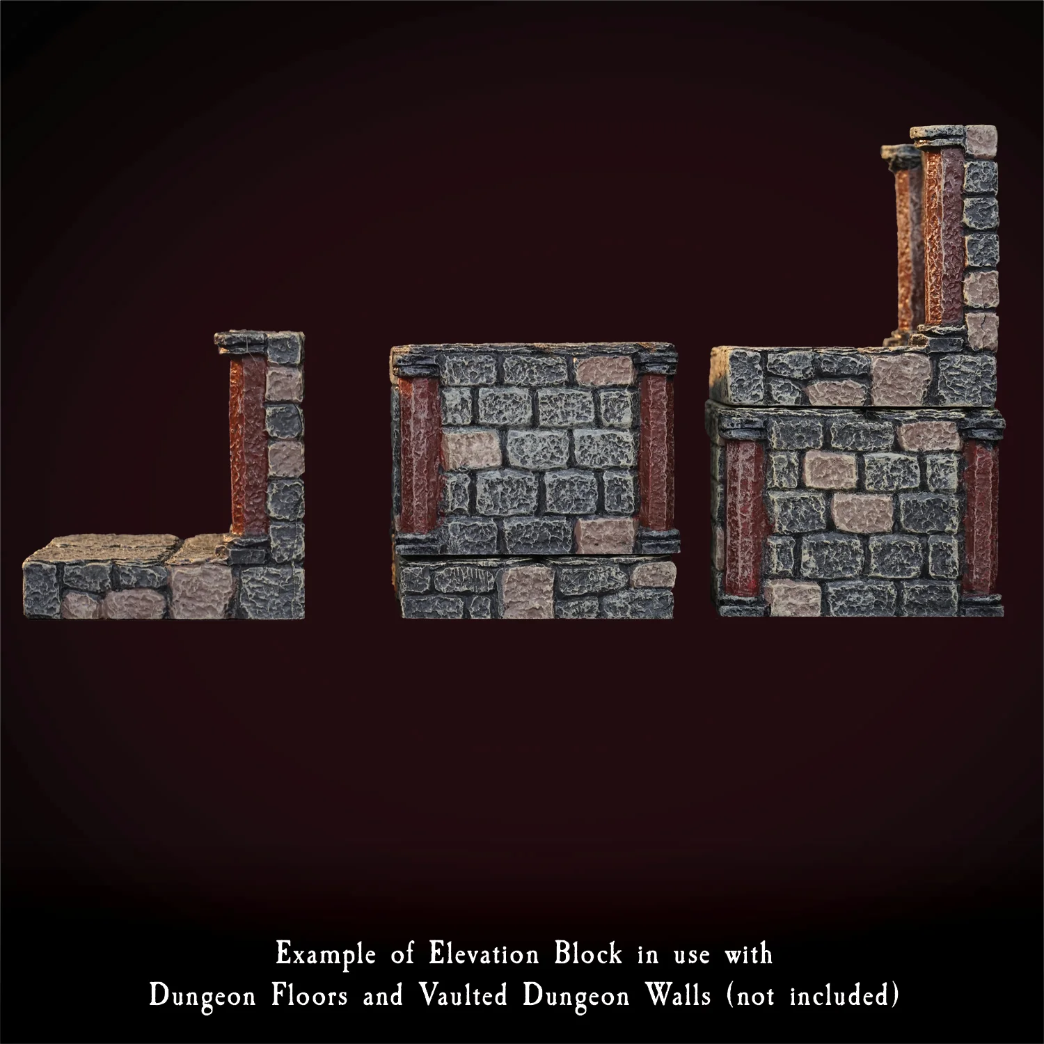 Vaulted Dungeon Elevation (Painted) - Image 2