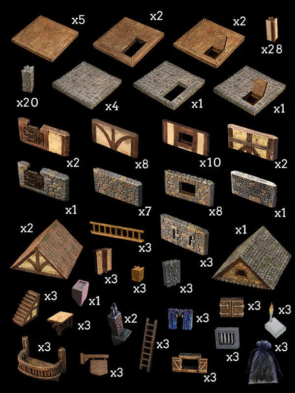 Village Set (Unpainted)