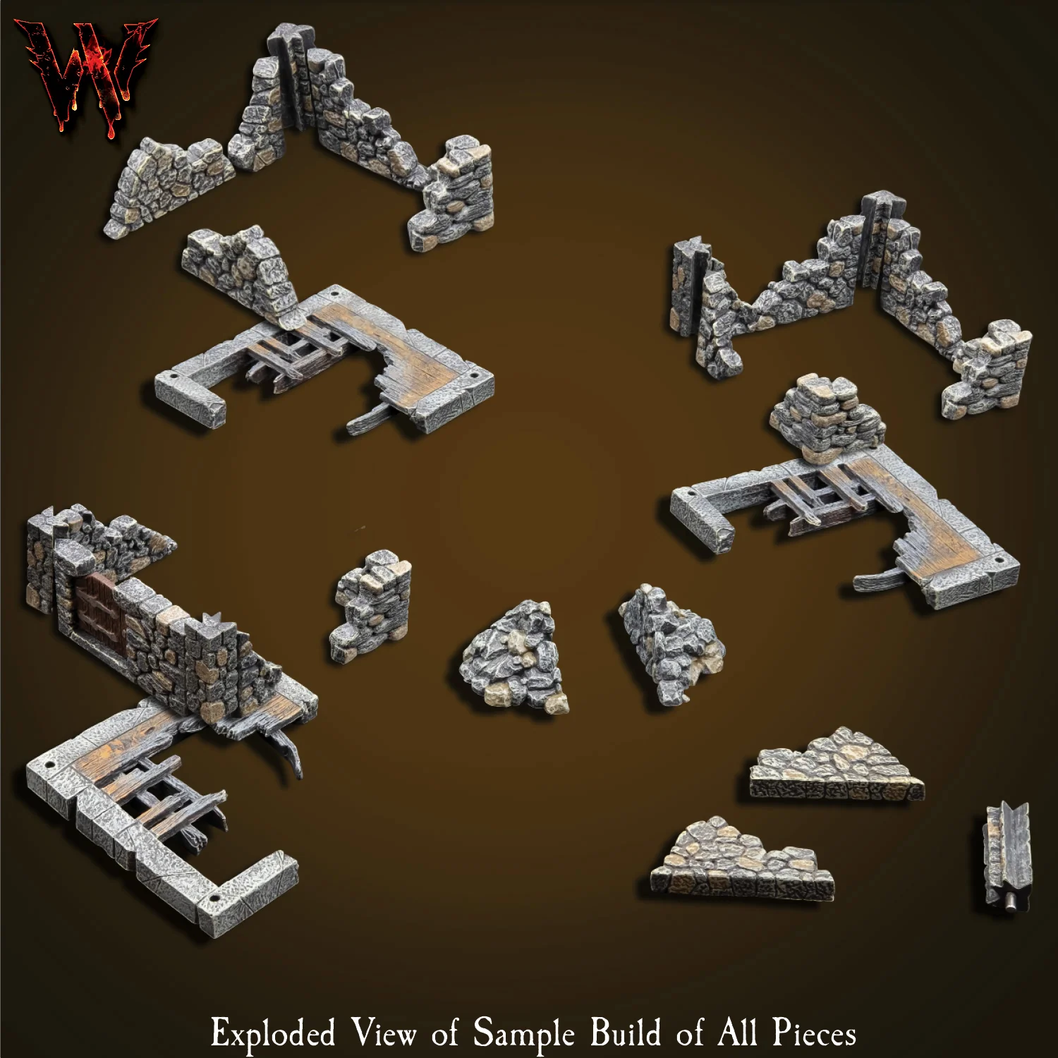 City Fieldstone Ruins (Painted) - Image 2