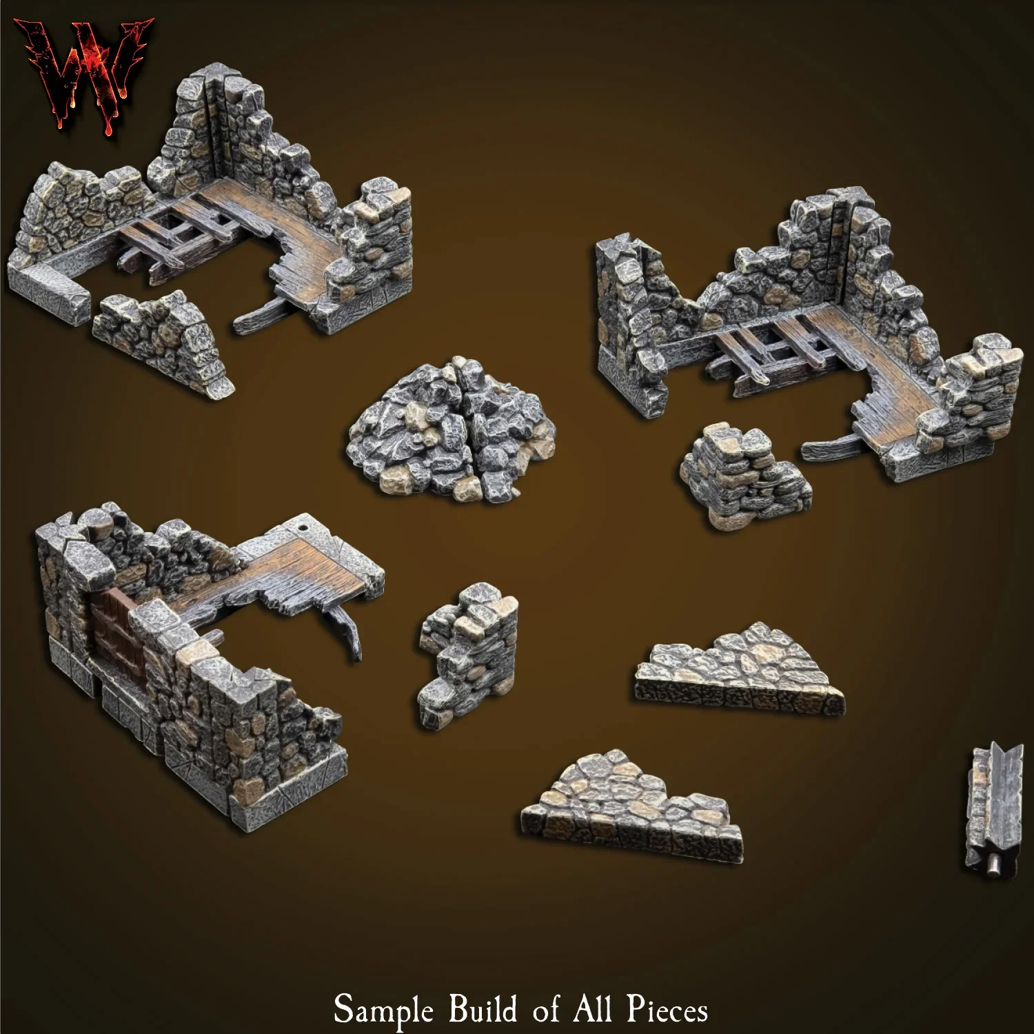 City Fieldstone Ruins (Unpainted)